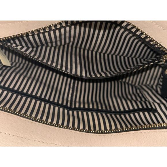 Kate Spade Leather Cameron Street Candace Navy Blue & Cream Crossbody Satchel - Picture 8 of 10